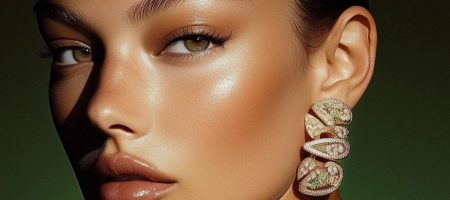 Close-up Portrait with Ornate Earring